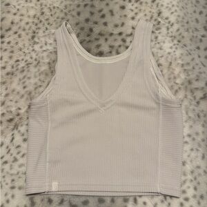 Lululemon Ribbed Softstreme Cropped Tank, sz 0
